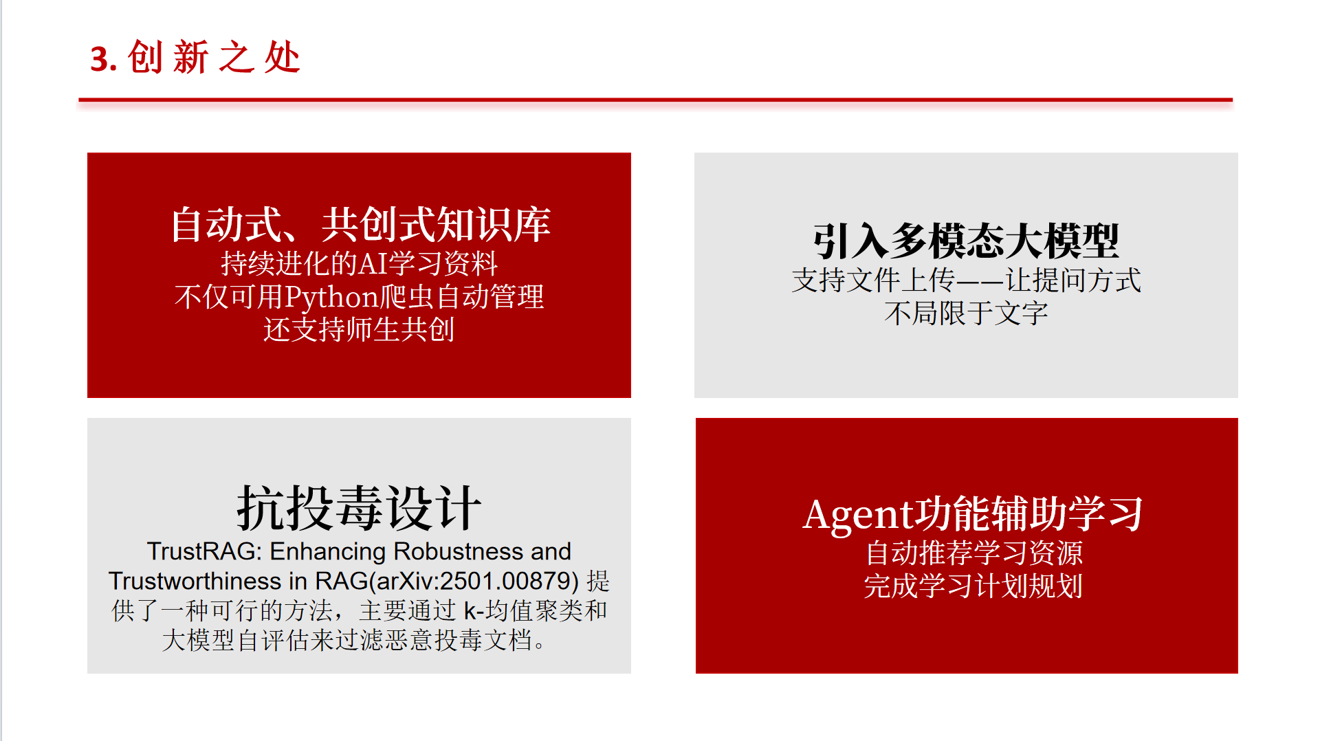 参加专项赛初赛答辩的ppt-创新之处